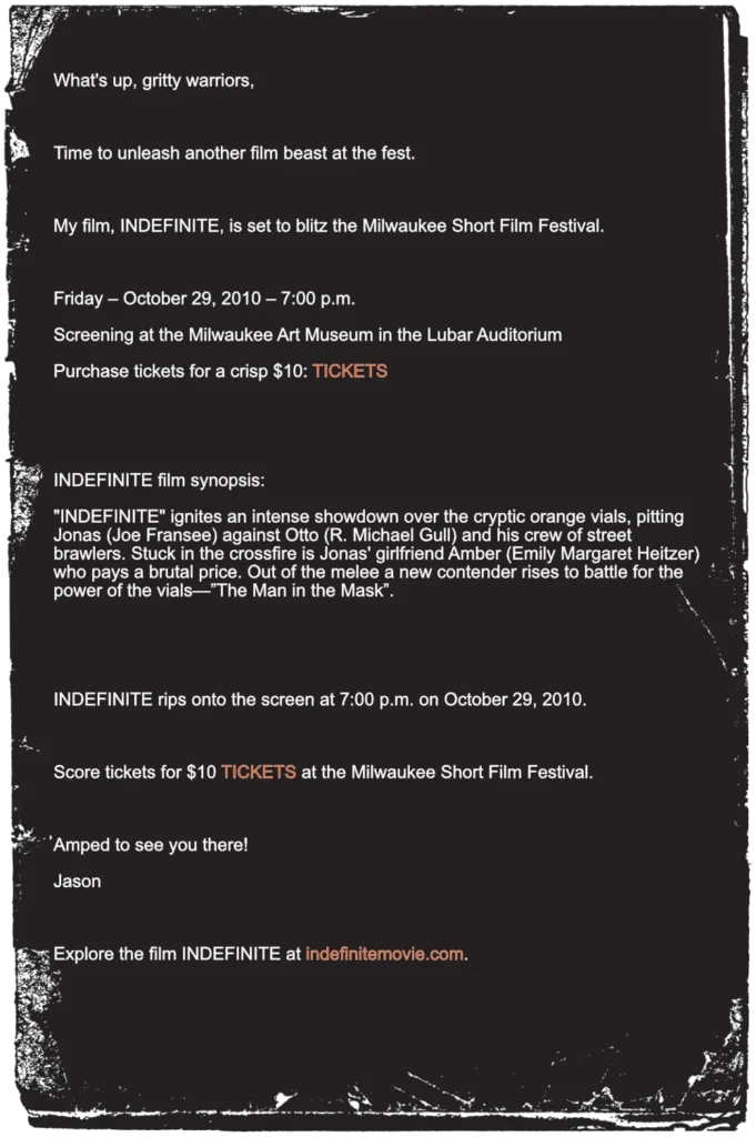 Movie premiere invitation email rewrite 2025.