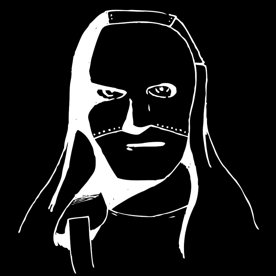 "Man in the Mask" character sketch 2.