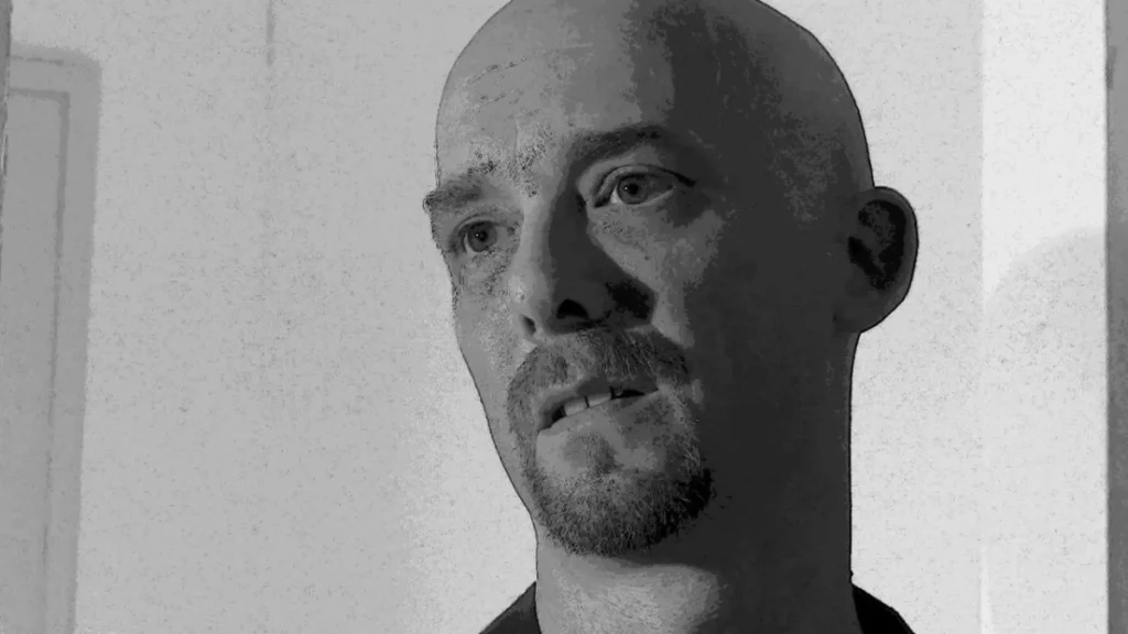 Otto. Kitchen scene. (Actor R. Michael Gull.)