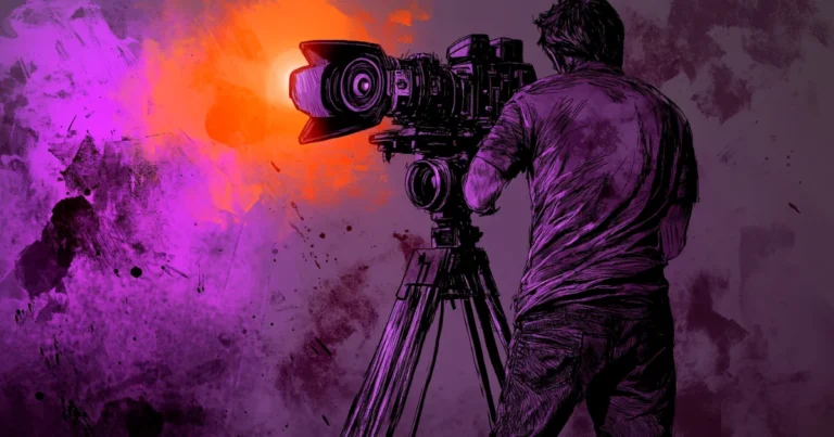 Camera operator. (digital art)