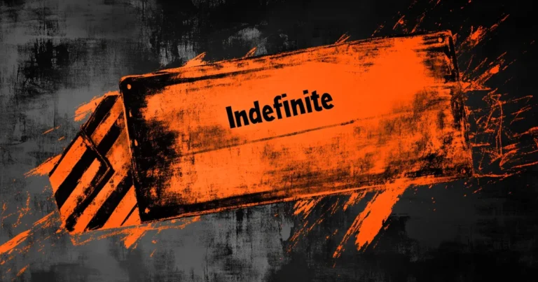 Indefinite, movie slate.