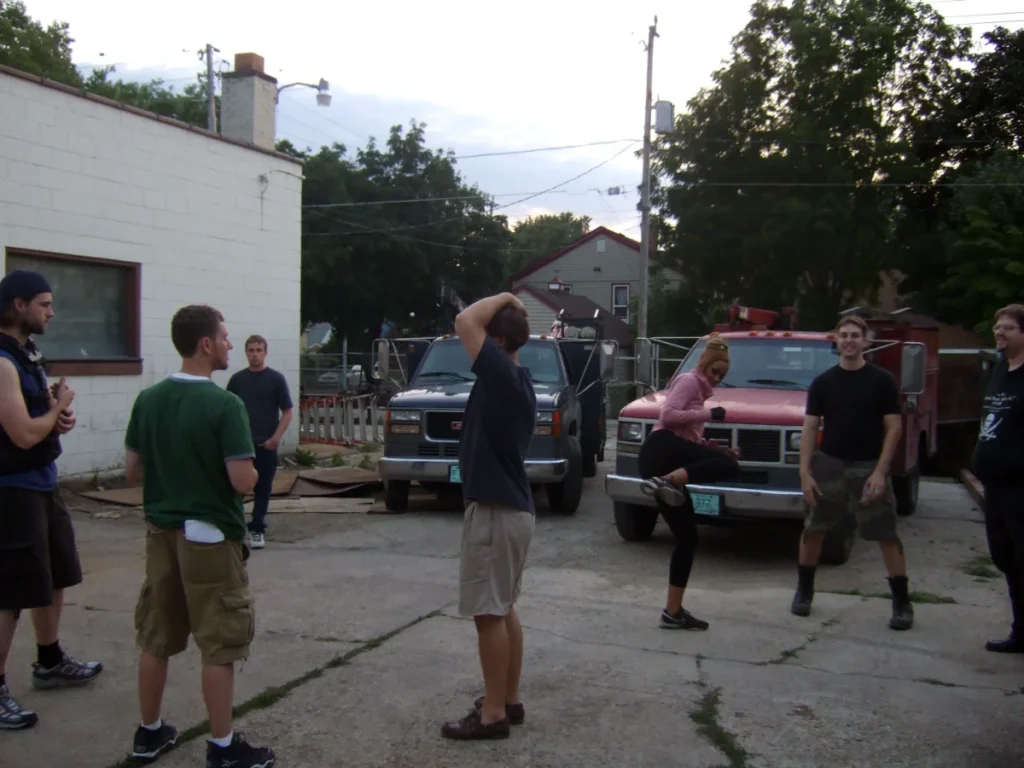 Behind the scenes. Fight choreography.