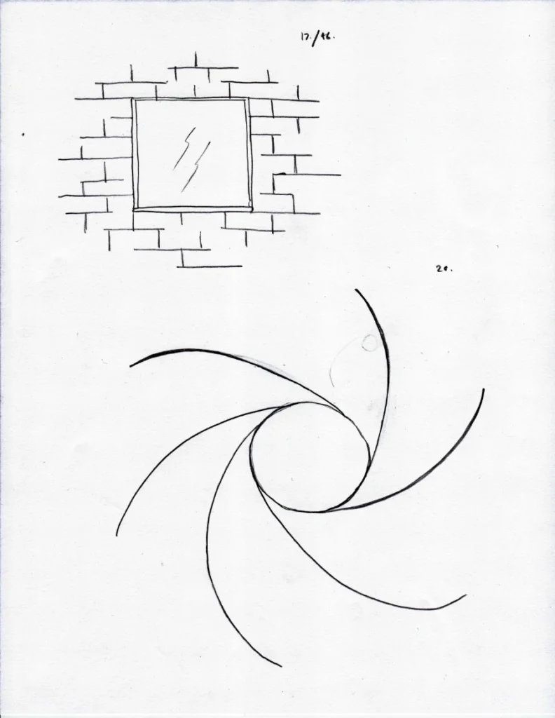 Opening concept drawing 5.