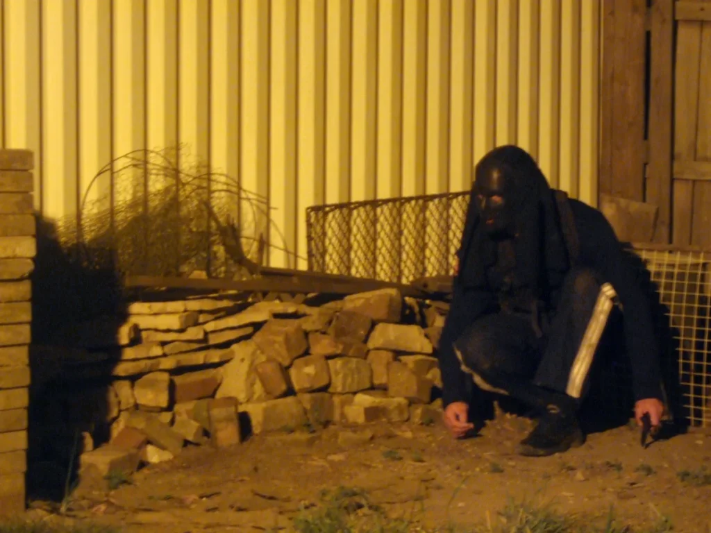 Behind the scenes. “The Man in the Mask”.