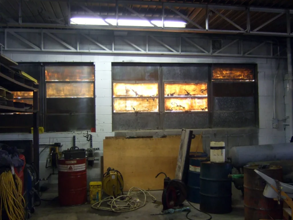 Location scouting. Office garage.