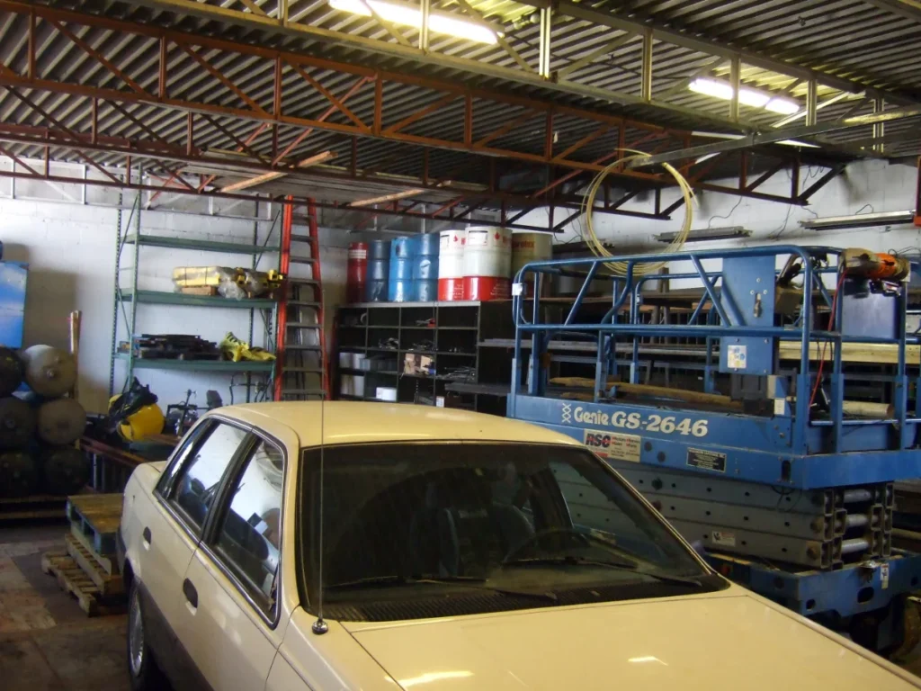 Location scouting. Office garage.
