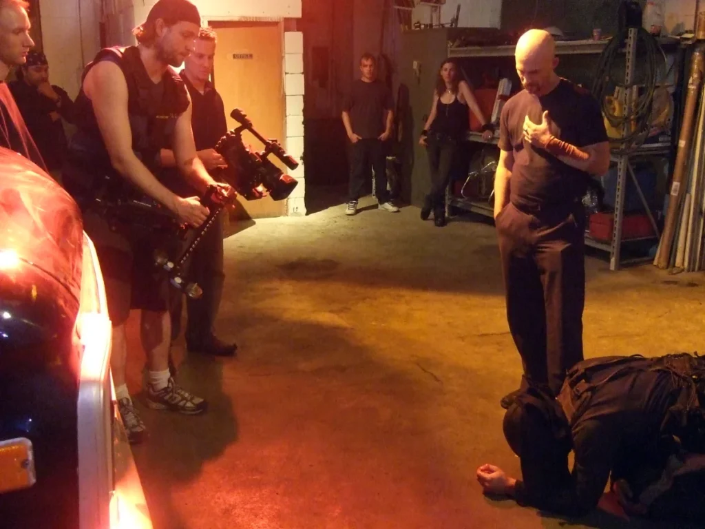 Behind the scenes. Office garage.