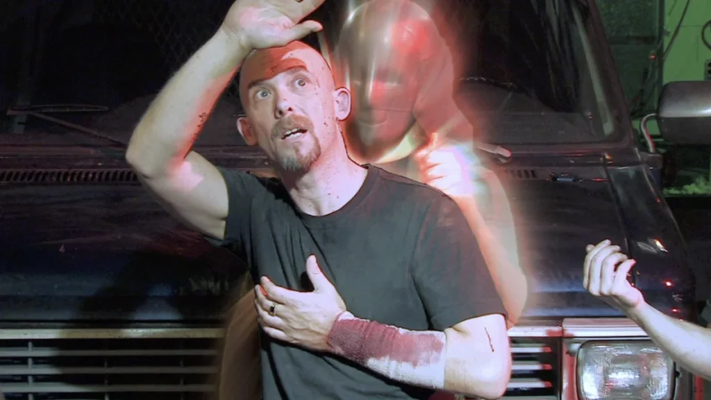 Office. Time jump effect.