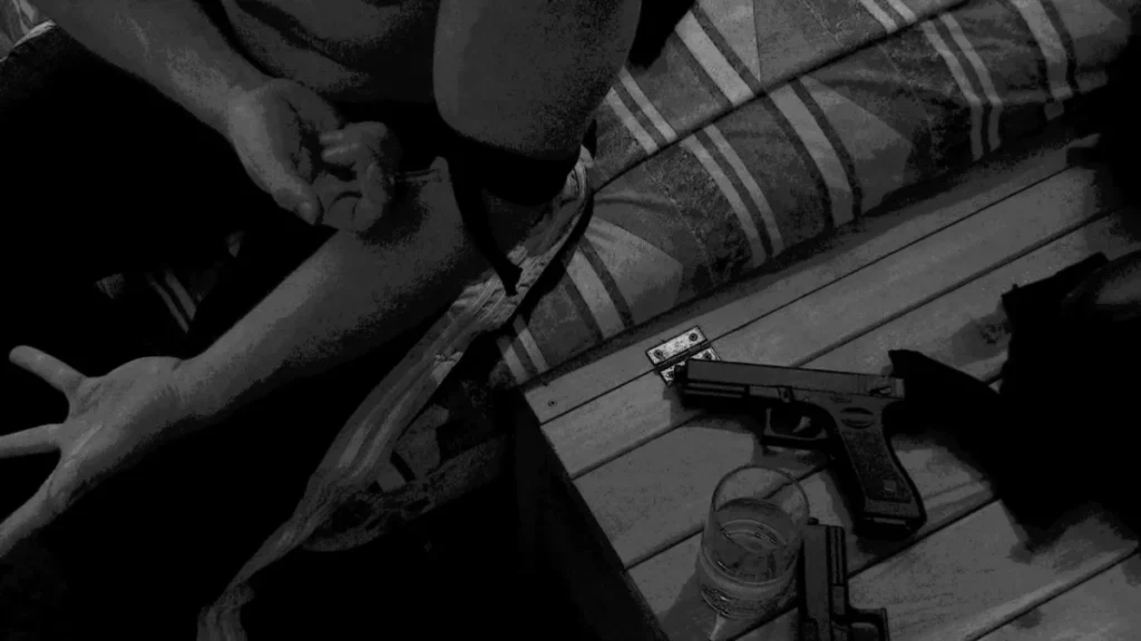 Bedroom. (Actor Joe Fransee.)